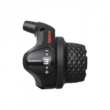 Piese biciclete - Maneta schimbator Shimano Nexus SL-3S41E, 3 viteze, Revo manson scurt, cablu 2200mm, camasa neagra SP40 2000mm, bell crank SM-BC06