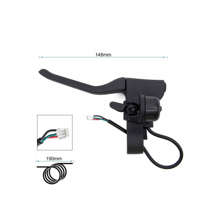 Piese trotinete electrice - Maneta frana cu sonerie pentru trotinete Xiaomi