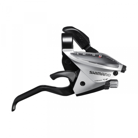 Piese biciclete - Maneta schimbator/frana Shimano Altus ST-EF51, 8 viteze, 4-F, argintiu