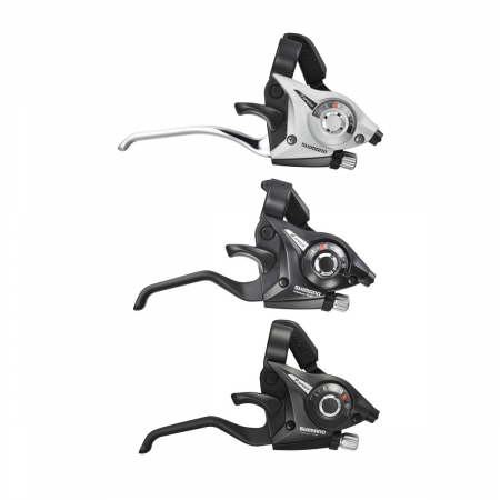 Piese biciclete - Maneta schimbator/frana Shimano Altus ST-EF51(Sl)4A stanga/fata/ 3 viteze argintiu