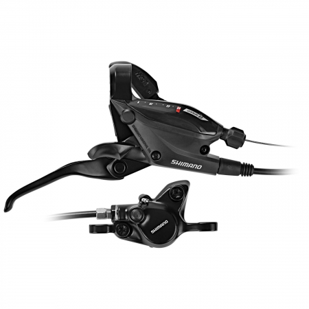 Frane pe disc - Frana/schimbator Shimano ST-EF505(9R), BR-MT200(R), 9 vit, dreapta/fata, placute resin