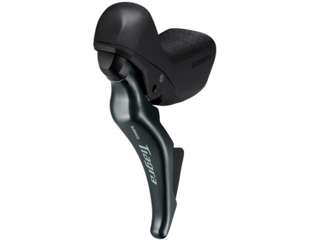 Piese biciclete - Maneta schimbator/frana Shimano Tiagra ST-4725, Dual Control, stanga, 2 viteze, frana hidraulica