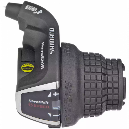 Piese biciclete - Maneta schimbator Shimano Tourney SL-RS35-6R, dreapta/spate, 6 viteze, neambalata, (ASLRS35R6AP)