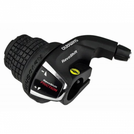 Manete de schimbator - Maneta schimbator Shimano Tourney SL-RS35-LN, stanga/fata, Friction, 3 viteze, neambalata, (ASLRS35LNBP)