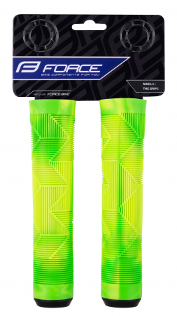 Mansoane Force BMX 145, cauciuc, verde/galben fluo [1]
