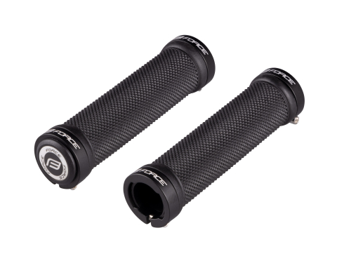 Mansoane bicicleta - Mansoane Force din cauciuc cu lockring negre