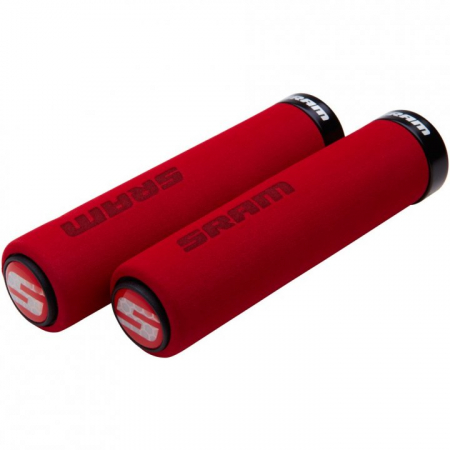 Piese biciclete - Mansoane Sram Locking Foam Grips 129mm Rosu/Negru