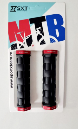 Mansoane SXT Wave, Negru/Rosu, 130mm [2]