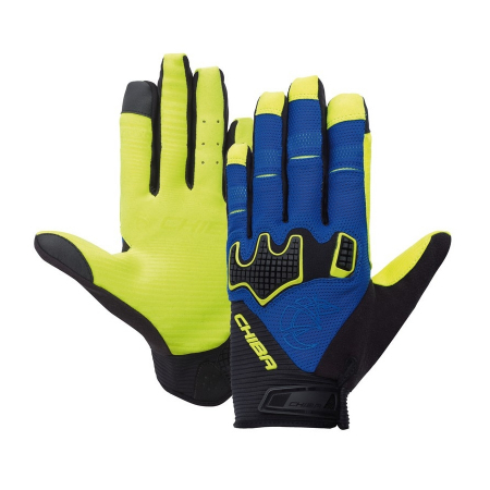 Manusi - Manusi Cu Degete Chiba Threesixty, Albastru/Galben Fluo/Negru, 11, XXL