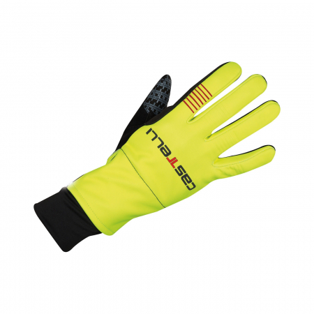 Manusi - Manusi de toamna Castelli Gara Midweight, Verde Fluo, XXL