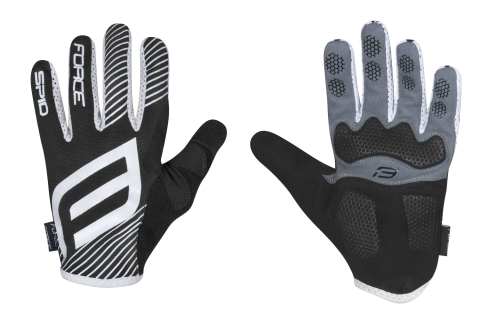 Imbracaminte ciclism - Manusi Force MTB SPID de vara, negre M