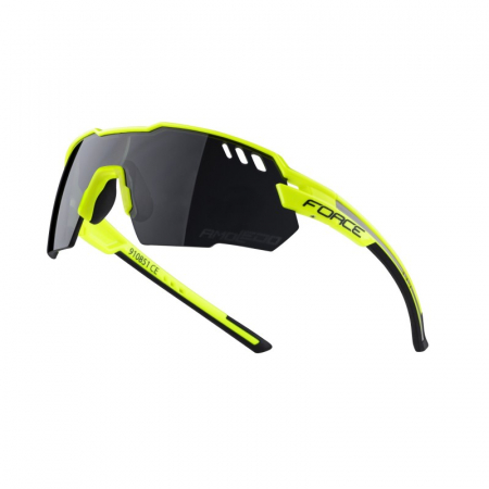 Echipament protectie - Ochelari Force Amoledo, lentila negru laser, galben fluo/negru
