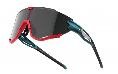 Echipament protectie - Ochelari Force Creed rosu petrol, lentila neagra oglinda