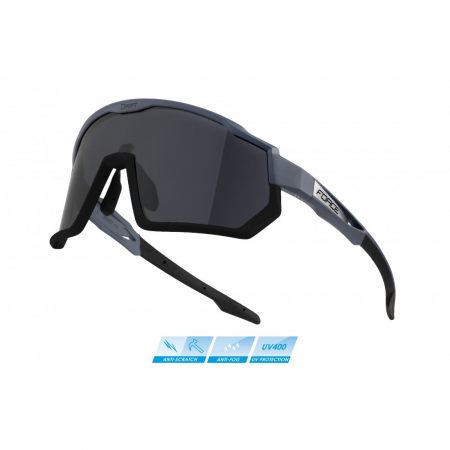 Echipament protectie - Ochelari Force Drift Gri/Negru lentile negre