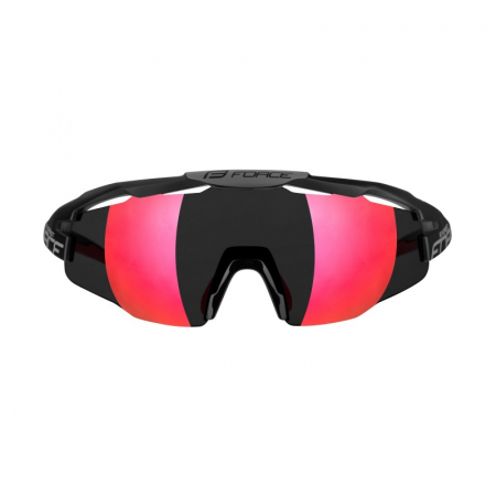 Ochelari Force Everest negru mat, lentila rosie oglinda [2]