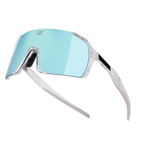 Ochelari ciclism - Ochelari Force GLARE transp., lentile albastre