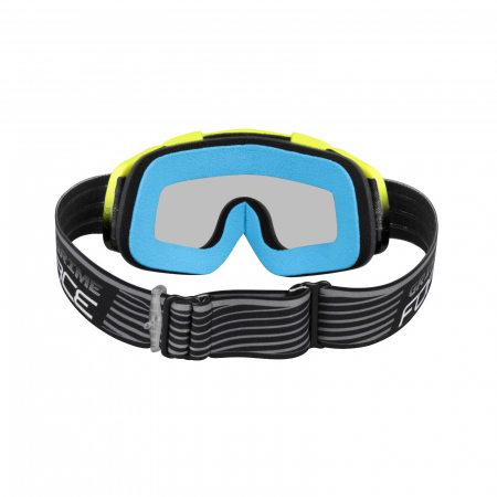 Ochelari Force Grime lentile transparente + 10 tear offs negru-fluo [2]