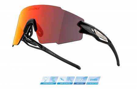Ochelari Force Mantra Mirror negru/rosu [1]