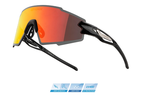 Ochelari ciclism - Ochelari Force Mantra Polarized negru/rosu