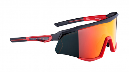 Ochelari Force Sonic negru/rosu, lentila rosie oglinda [1]