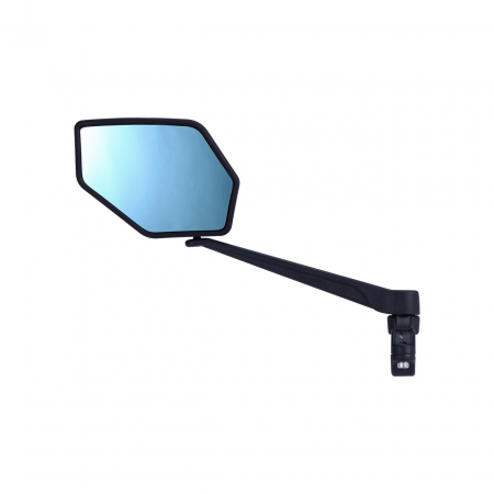 Oglinzi - Oglinda BBB E-View BBM-02, colier prindere pe ghidon 22.2mm, Negru, stanga