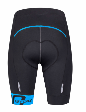 Pantaloni scurti cu bretele Force B30, bazon din gel, Negru/Albastru, XXL [1]