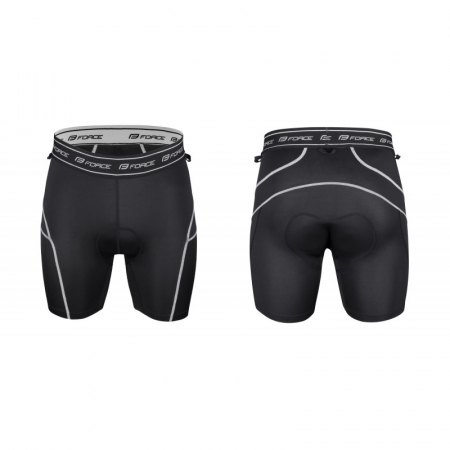 Pantaloni scurti Force Blade MTB, lenjerie cu bazon, Galben Fluo XS [2]
