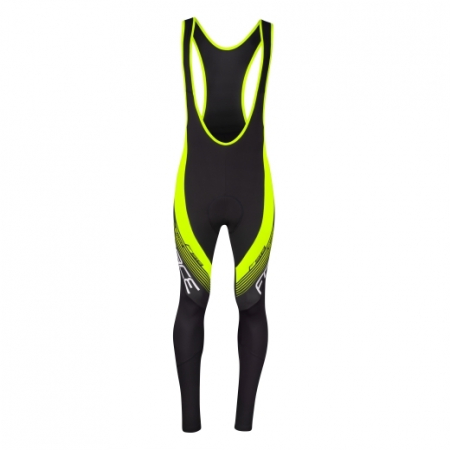 Pantaloni Force F58 cu bretele si bazon Negru-Fluo S [0]