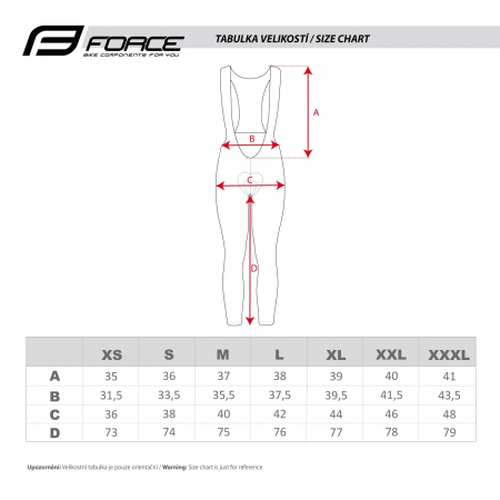 Pantaloni Force F58 cu bretele si bazon Negru-Fluo S [4]