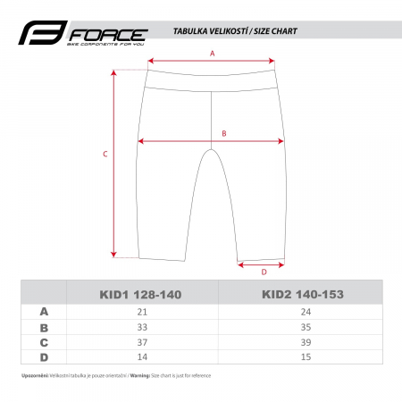 Pantaloni Force Kid cu bazon 128-140 cm Negru/Fluo [6]
