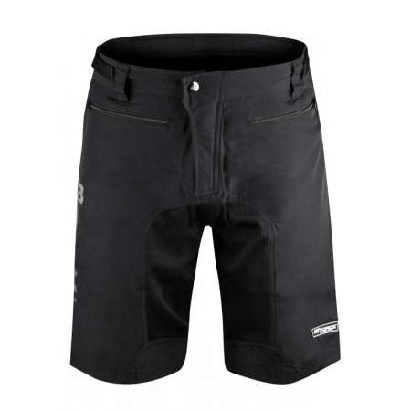 Pantaloni scurti Force MTB-11 cu sub-pantaloni cu bazon Negru L [1]