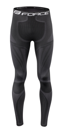 Imbracaminte ciclism - Pantaloni functionali Force Frost negri XS-S