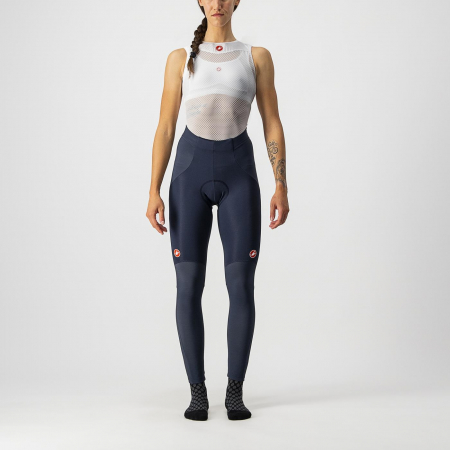 Pantaloni de dama - Pantaloni lungi Castelli RoS W, de dama, Bleumarin/Argintiu Reflex, M