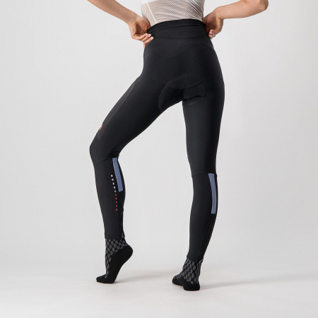 Pantaloni lungi Castelli Sorpasso RoS W, de dama, negru/argintiu reflex, XS [2]