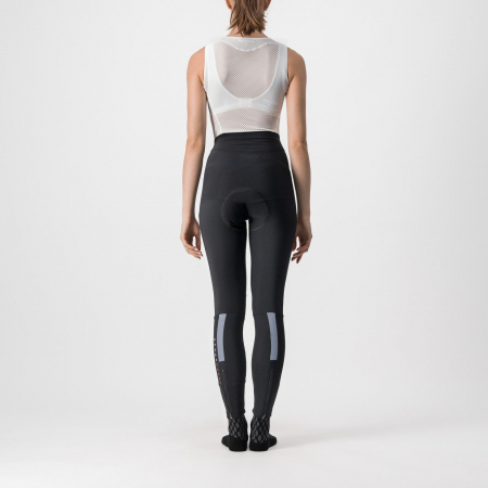 Pantaloni lungi Castelli Sorpasso RoS W, de dama, negru/argintiu reflex, XS [1]