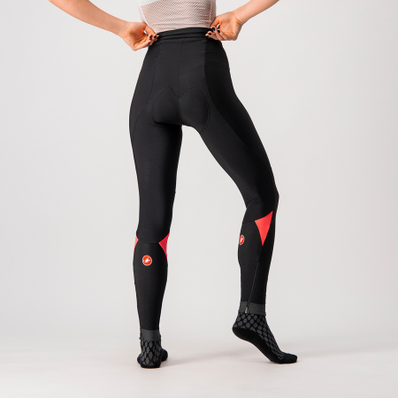 Pantaloni lungi Castelli Velocissima, de dama, Negru/Roz, S [3]