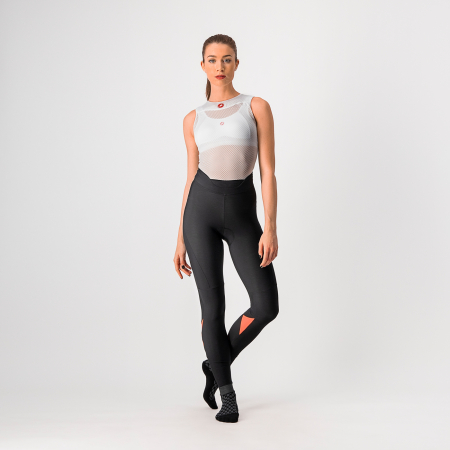 Pantaloni de dama - Pantaloni lungi Castelli Velocissima, de dama, Negru/Roz, XS