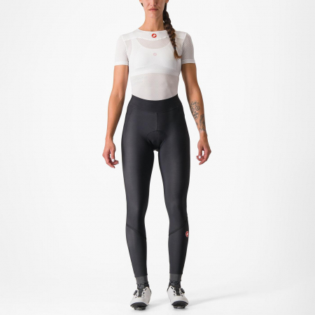 Pantaloni de dama - Pantaloni lungi Castelli Velocissima Thermal, de dama, negru/negru reflex, S