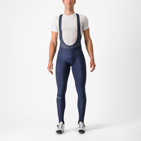 Pantaloni lungi cu bretele Castelli Entrata, albastru belgian, S [0]