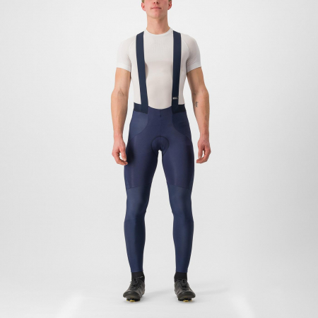 Pantaloni lungi cu bretele Castelli Sorpasso RoS, pt barbati, albastru Belgian, M [0]