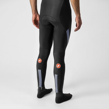 Pantaloni lungi cu bretele Castelli Sorpasso RoS, pt barbati, negru/argintiu reflex, M [2]
