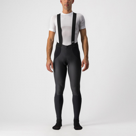 Imbracaminte ciclism - Pantaloni lungi cu bretele Castelli Sorpasso RoS Wind, negru, XXXL