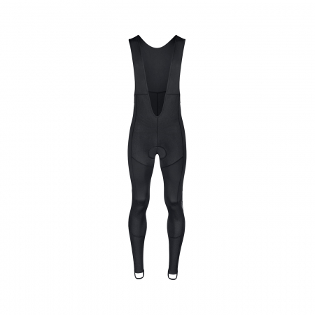 Imbracaminte ciclism - Pantaloni lungi cu bretele si bazon Force Shard Windster negri L