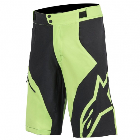 Imbracaminte ciclism - Pantaloni scurti Alpinestars Pathfinder Base Racing Shorts bright green/black 30