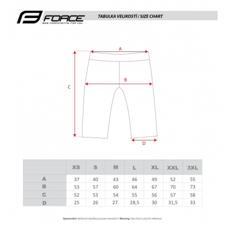 Pantaloni scurti Force Blade MTB, fara bazon, Bleumarin, XXL [4]