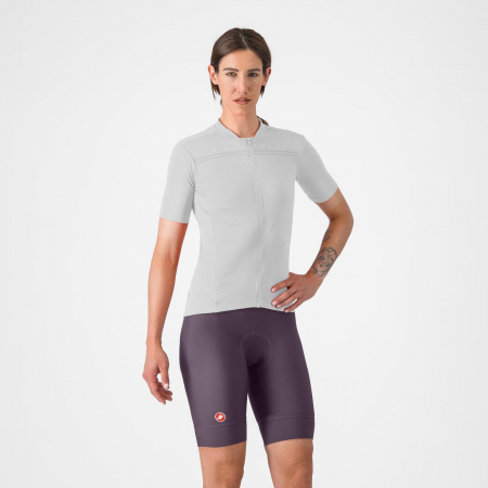 Pantaloni de dama - Pantaloni scurti Castelli Prima 2, pentru femei, mov nocturn inchis/violet inchis, XL