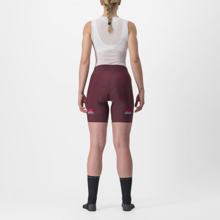 Pantaloni scurti Castelli Prima, de dama, Visiniu/Rosu, L [3]