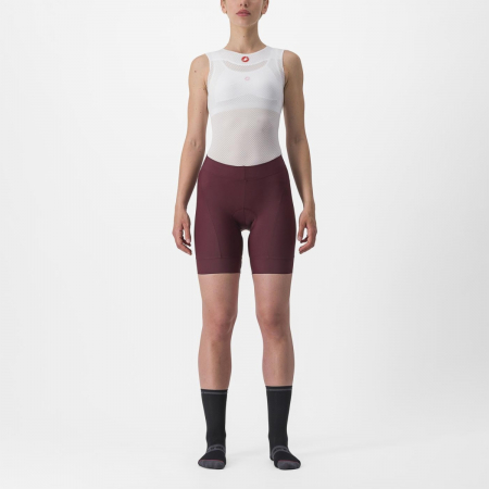 Pantaloni scurti Castelli Prima, de dama, Visiniu/Rosu, L [4]