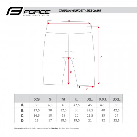 Pantaloni scurti cu bazon Force F Victory, negru, XL [5]