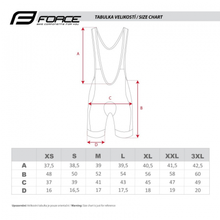 Pantaloni scurti cu bazon si bretele Force B40 negru/gri S [4]